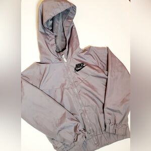 Nike Kids Gray Windbreaker Jacket